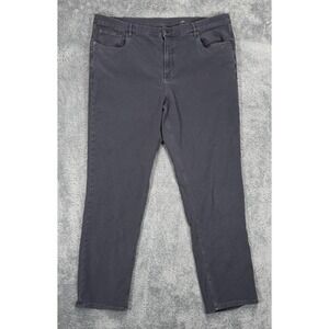 Faherty Stretch Terry 5-Pocket Pants Mens 42x32 Navy Slate Straight Leg Casual
